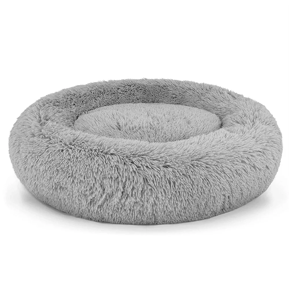 NEW 24” Fluffy Plush Round Pet Bed